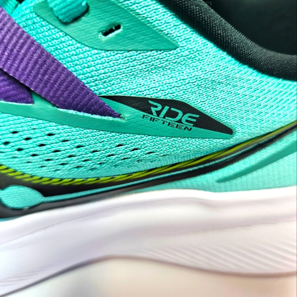 Saucony PWC Run Ride Fifteen Women's 9 Mint/Acid - Picture 7 of 14